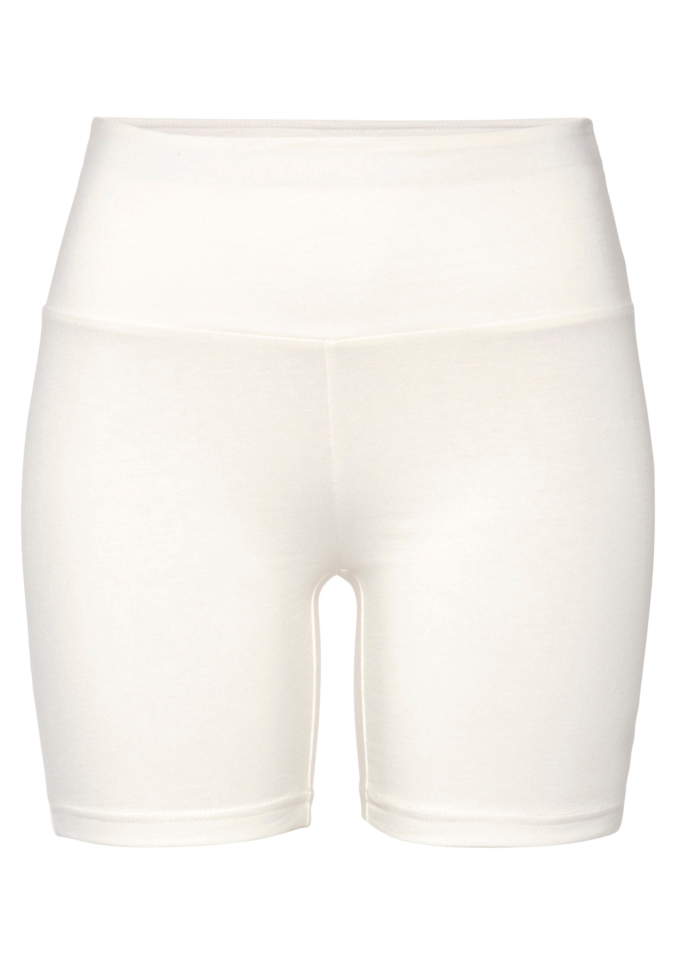 LASCANA Skinny Sportshort in Beige: Vorderseite