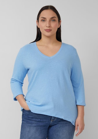 s.Oliver Shirt in Blauw: voorkant
