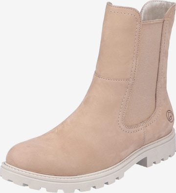 REMONTE Ankle Boots in Beige: front