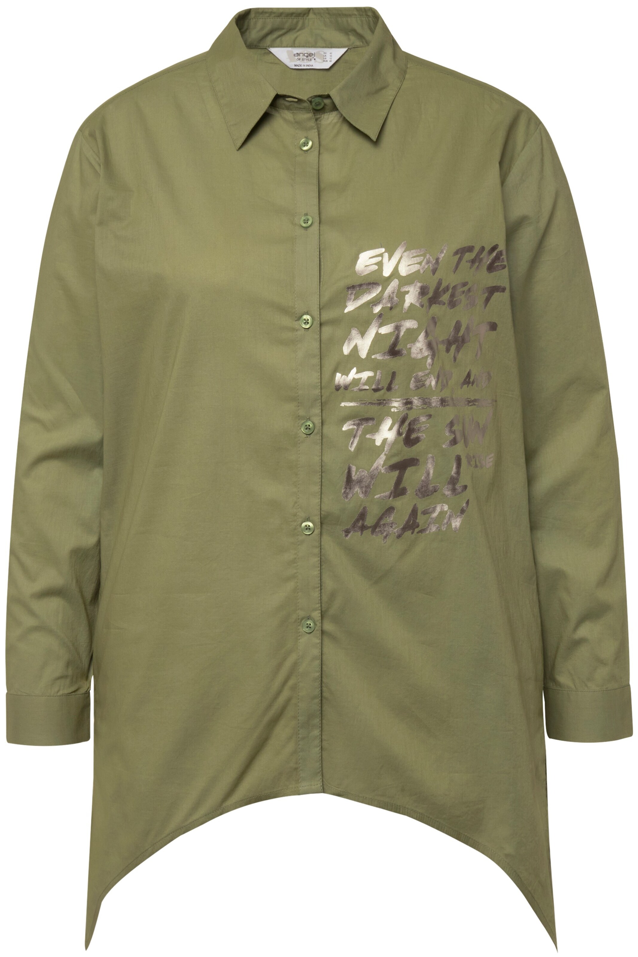 Janet & Joyce Bluse in Grün: Vorderseite