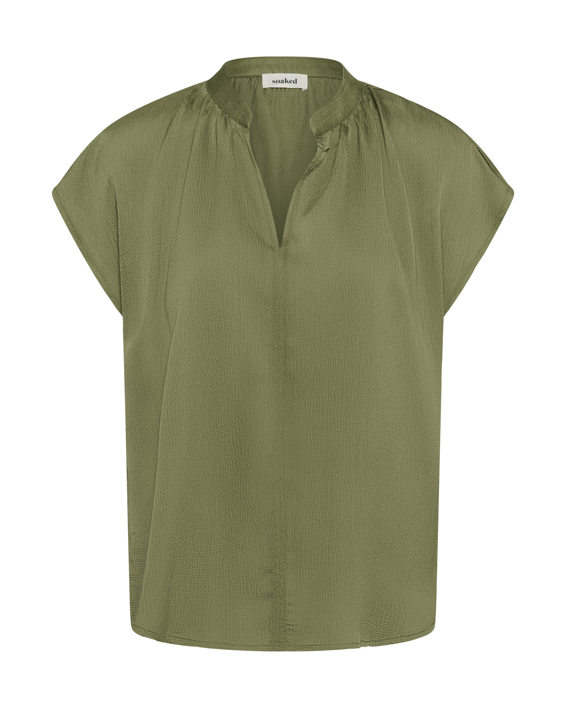 SOAKED IN LUXURY Blouse in Groen: voorkant