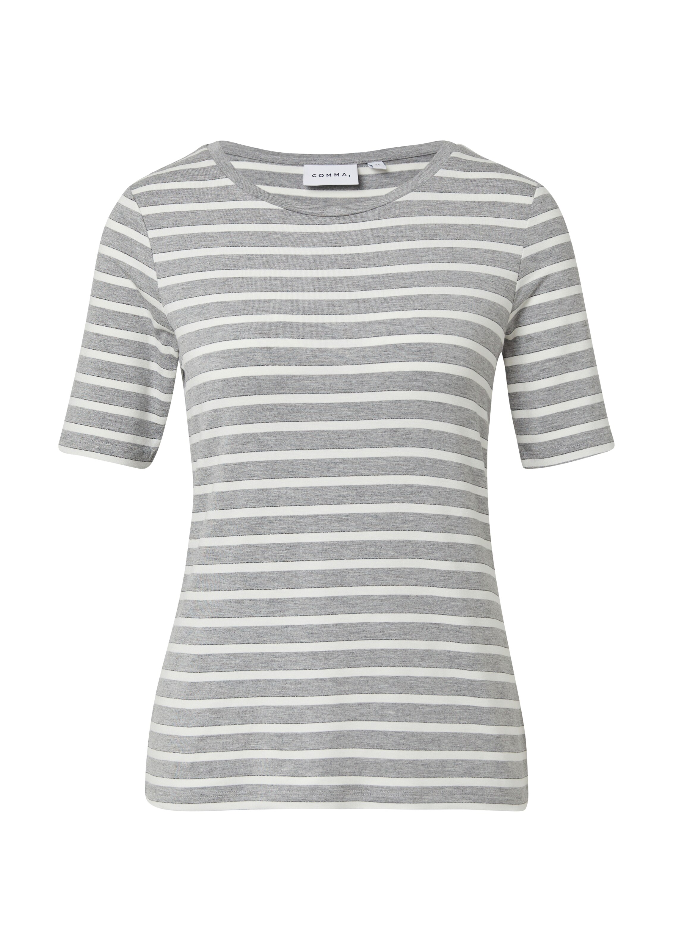 T-shirt COMMA en gris : devant