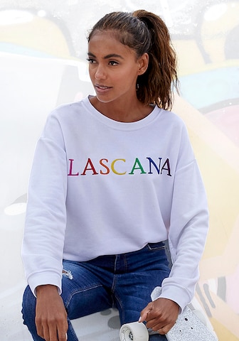 LASCANA Sweatshirt i vit