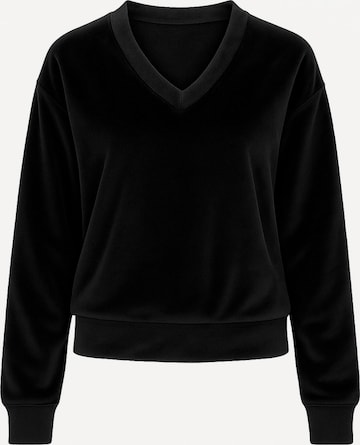 Sweat-shirt '9002' Vivisence en noir : devant