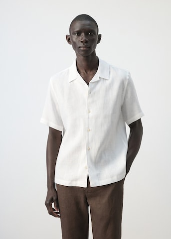 MANGO MAN Regular Fit Hemd 'Ants' in Weiß: Vorderseite