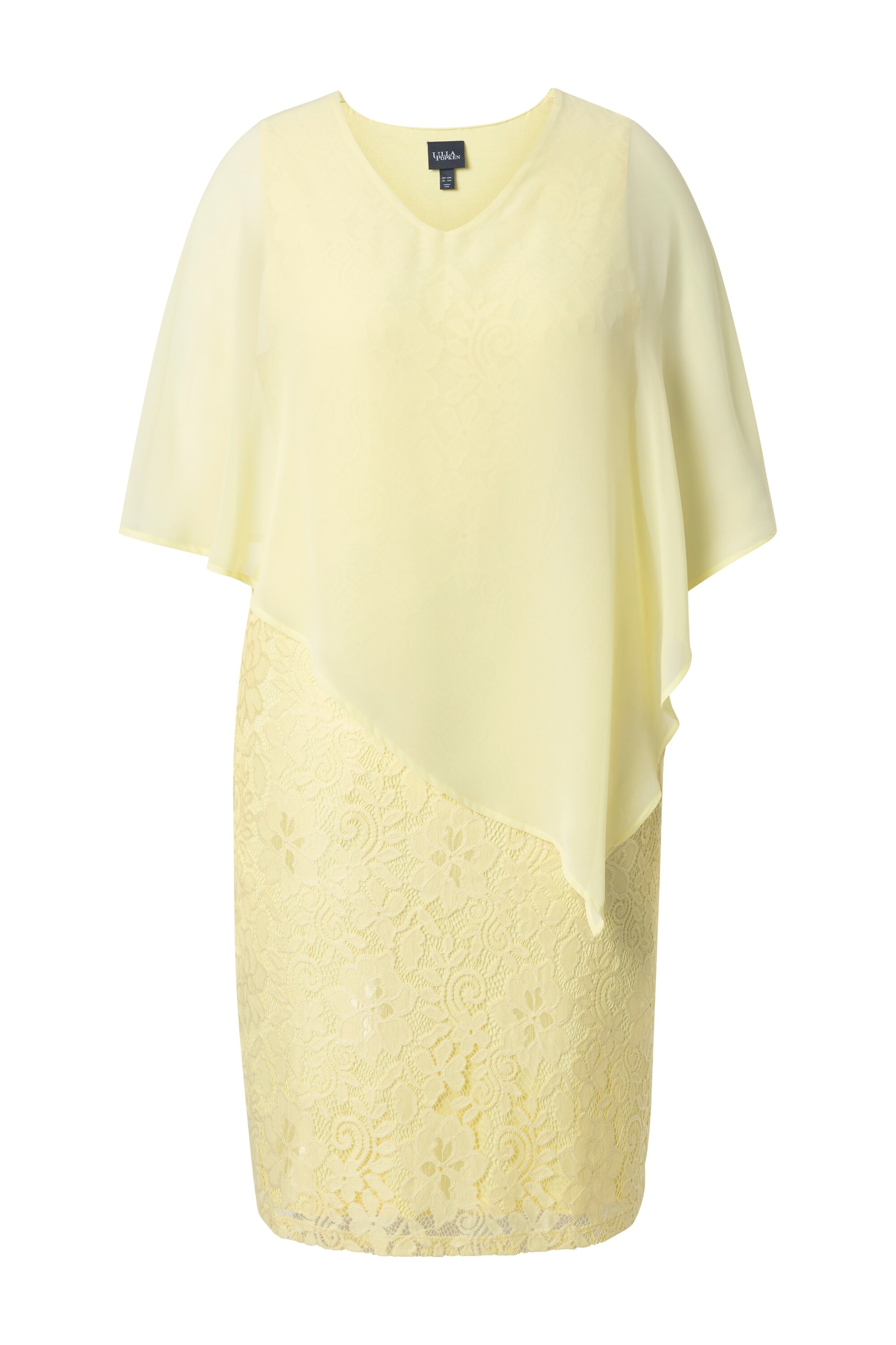 Ulla Popken Abendkleid in Gelb: Vorderseite