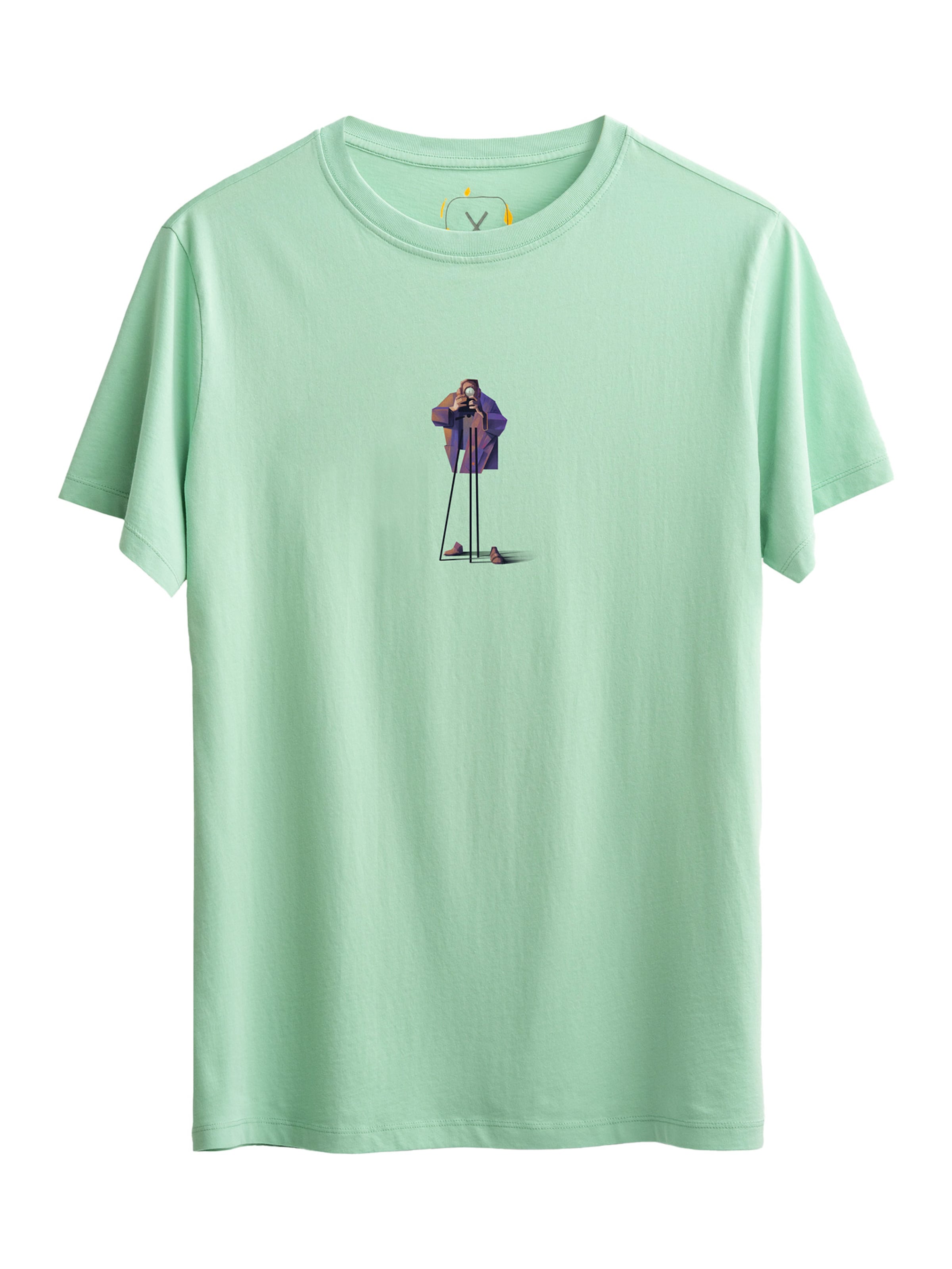 Kaft Shirt 'Velv' in Groen: voorkant