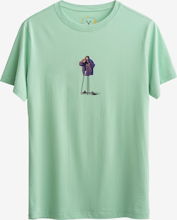 T-Shirt 'Velv' Kaft en vert : devant