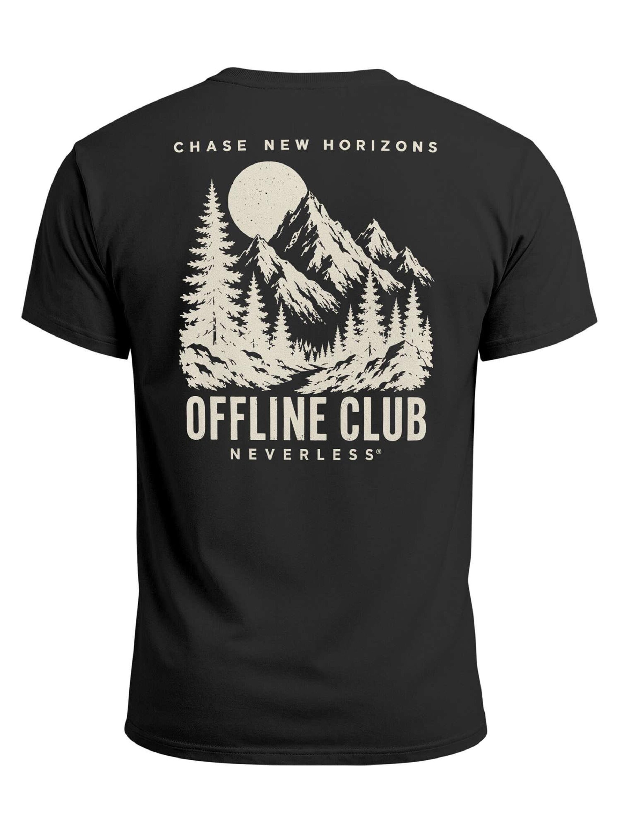 Neverless Shirt 'Offline Club' in Black