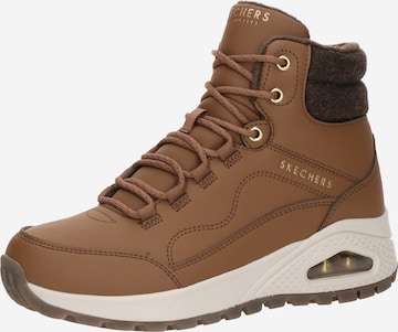 SKECHERS Lace up bootie UNO RUGGED in Dark Beige ABOUT YOU