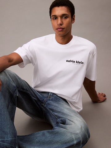 Calvin Klein Jeans - Camiseta en blanco