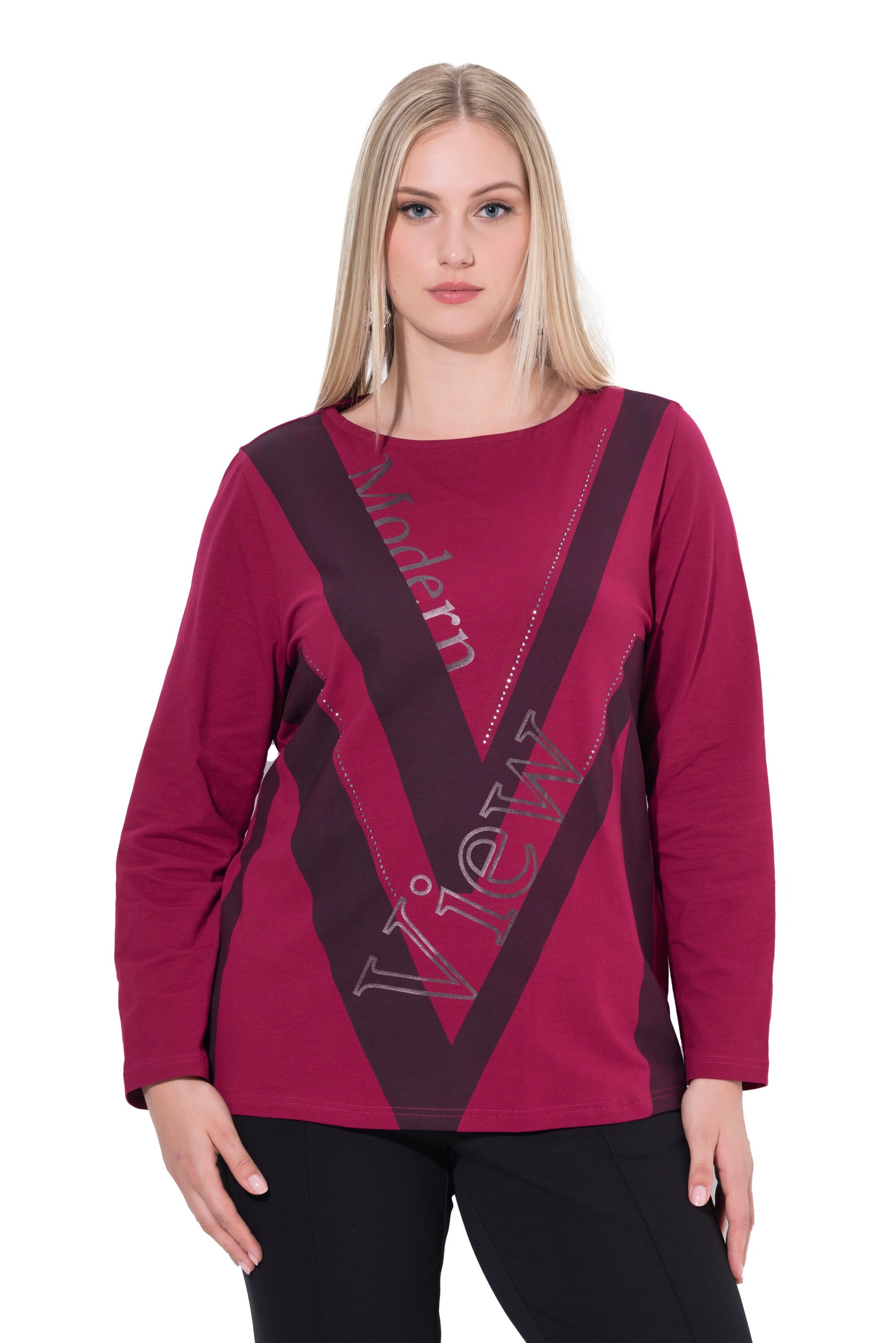 Ulla Popken Shirt in Rot: Vorderseite