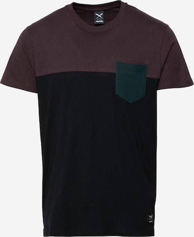 Iriedaily Shirt in de kleur Donkergroen / Bessen / Zwart, Productweergave