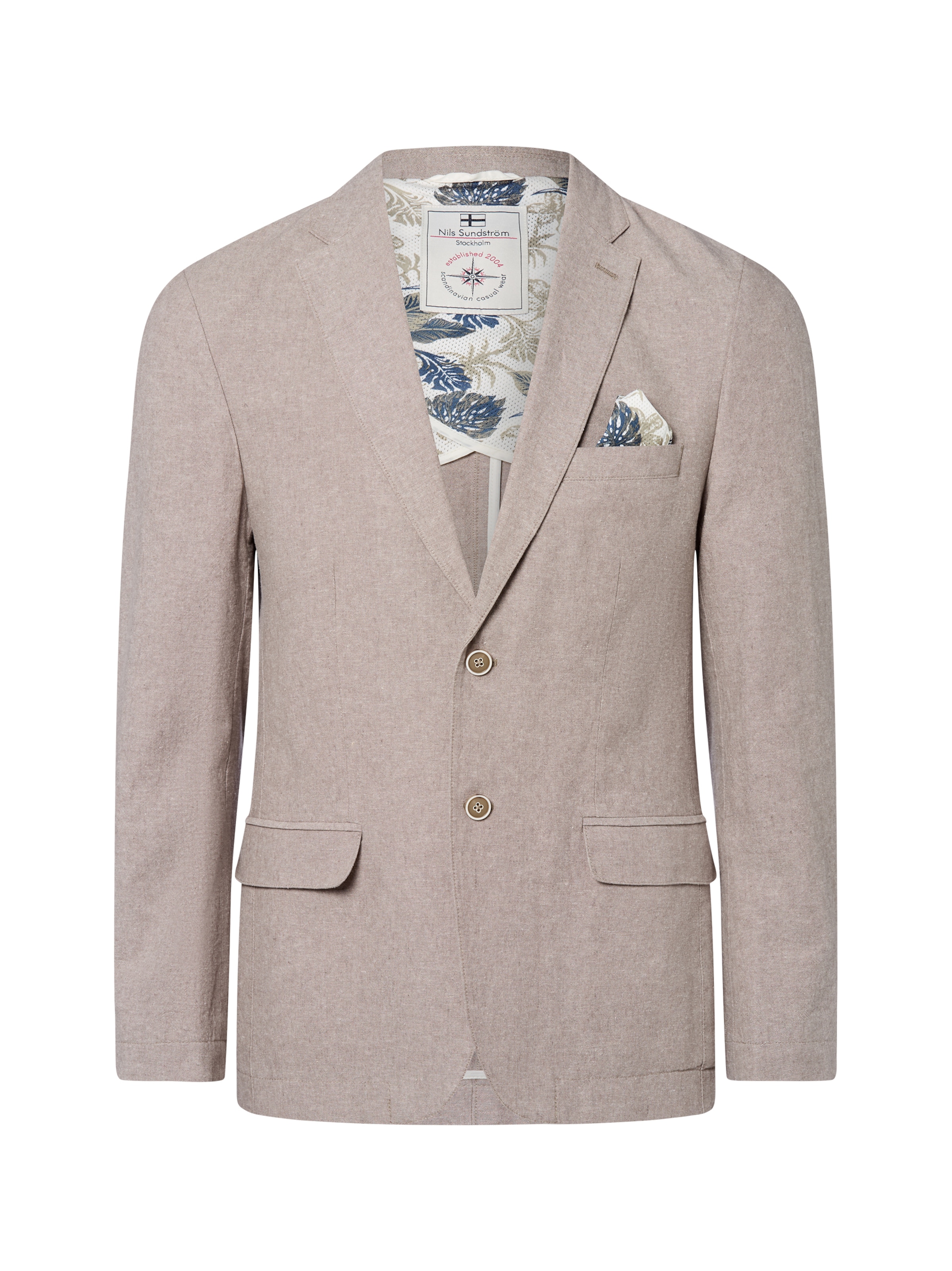 Nils Sundström Regular fit Business blazer in Brown: front