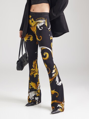 Versace Jeans Couture Flared Trousers in Black: front