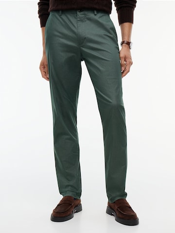 Regular Pantalon chino 'Denton' TOMMY HILFIGER en vert : devant