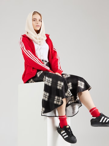 ADIDAS ORIGINALS Zip-Up Hoodie 'Classics Firebird' in Red