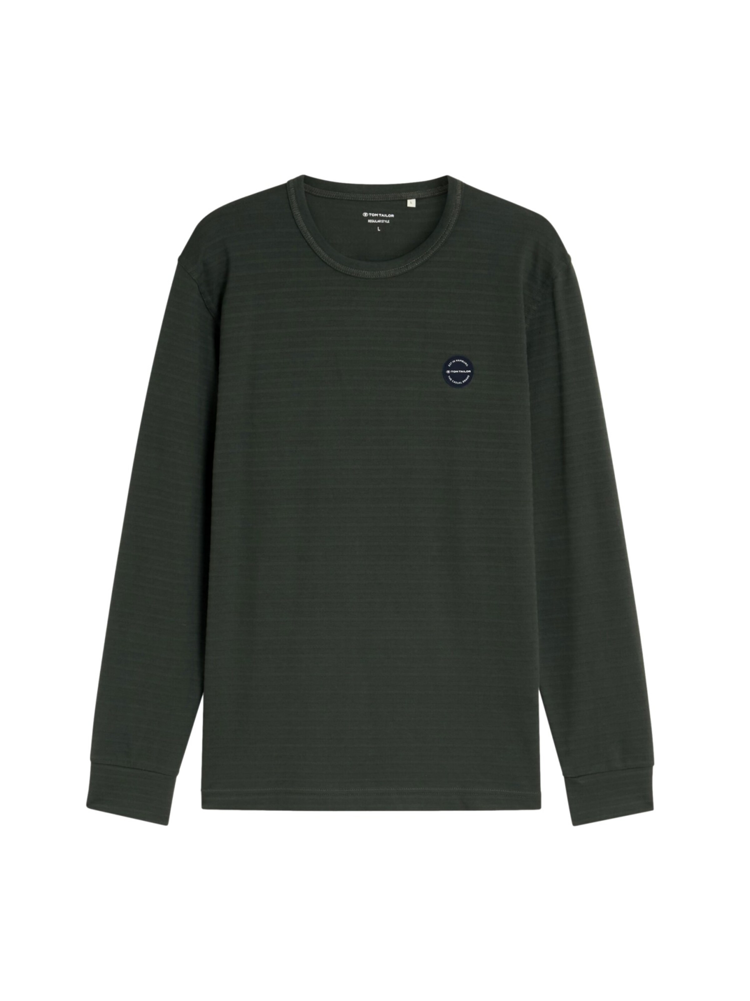 TOM TAILOR Shirt in L in de kleur Donkergroen, Productweergave