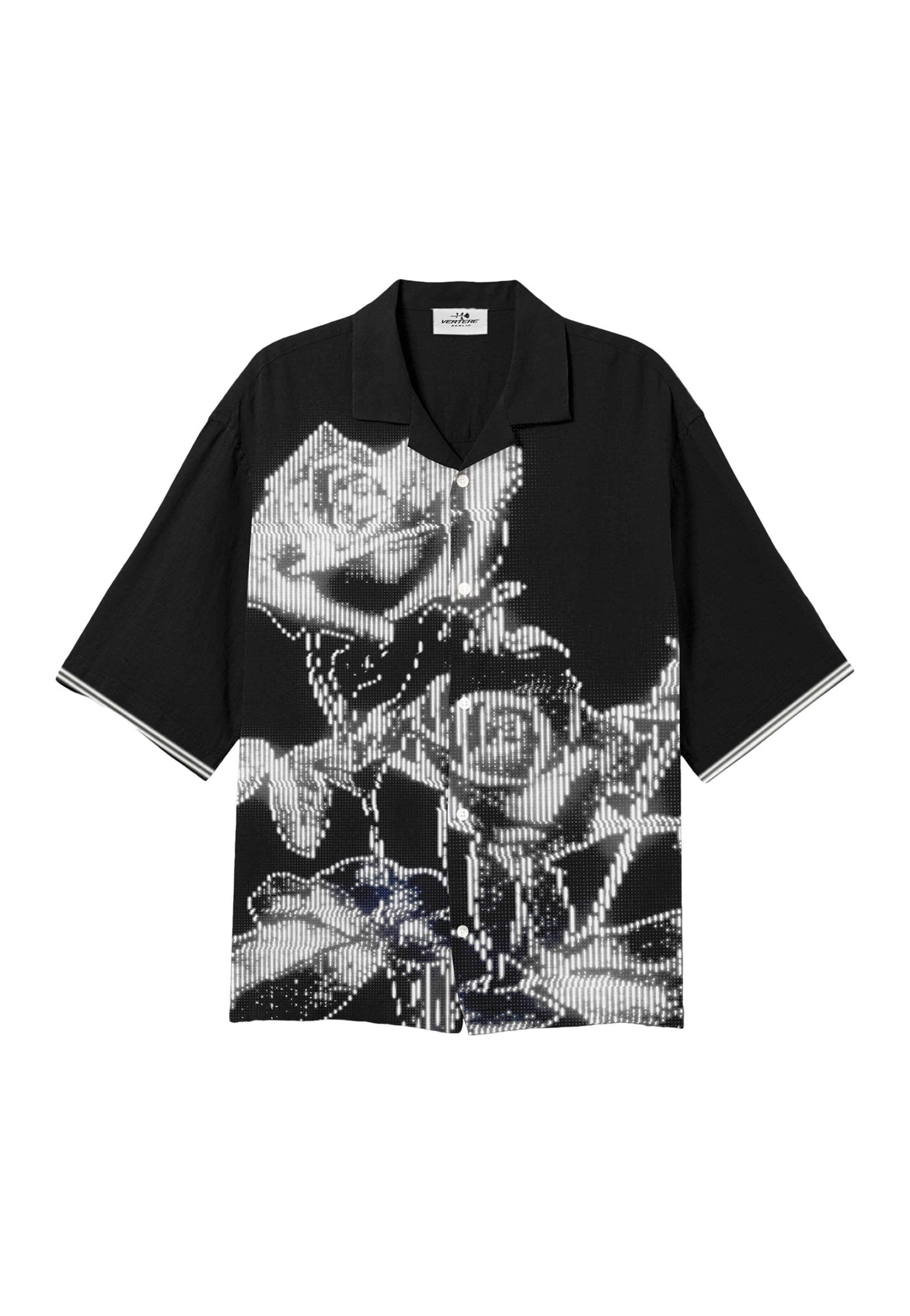 Vertere Berlin Comfort fit Button Up Shirt 'Morph' in Black: front