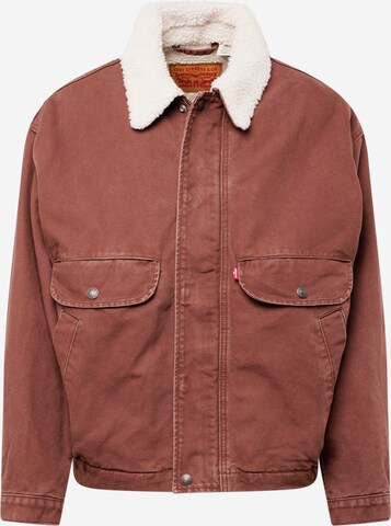 LEVI'S ® Tussenjas 'Rancher Sherpa Trucker' in Bruin: voorkant