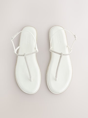 Next T-bar sandals in White