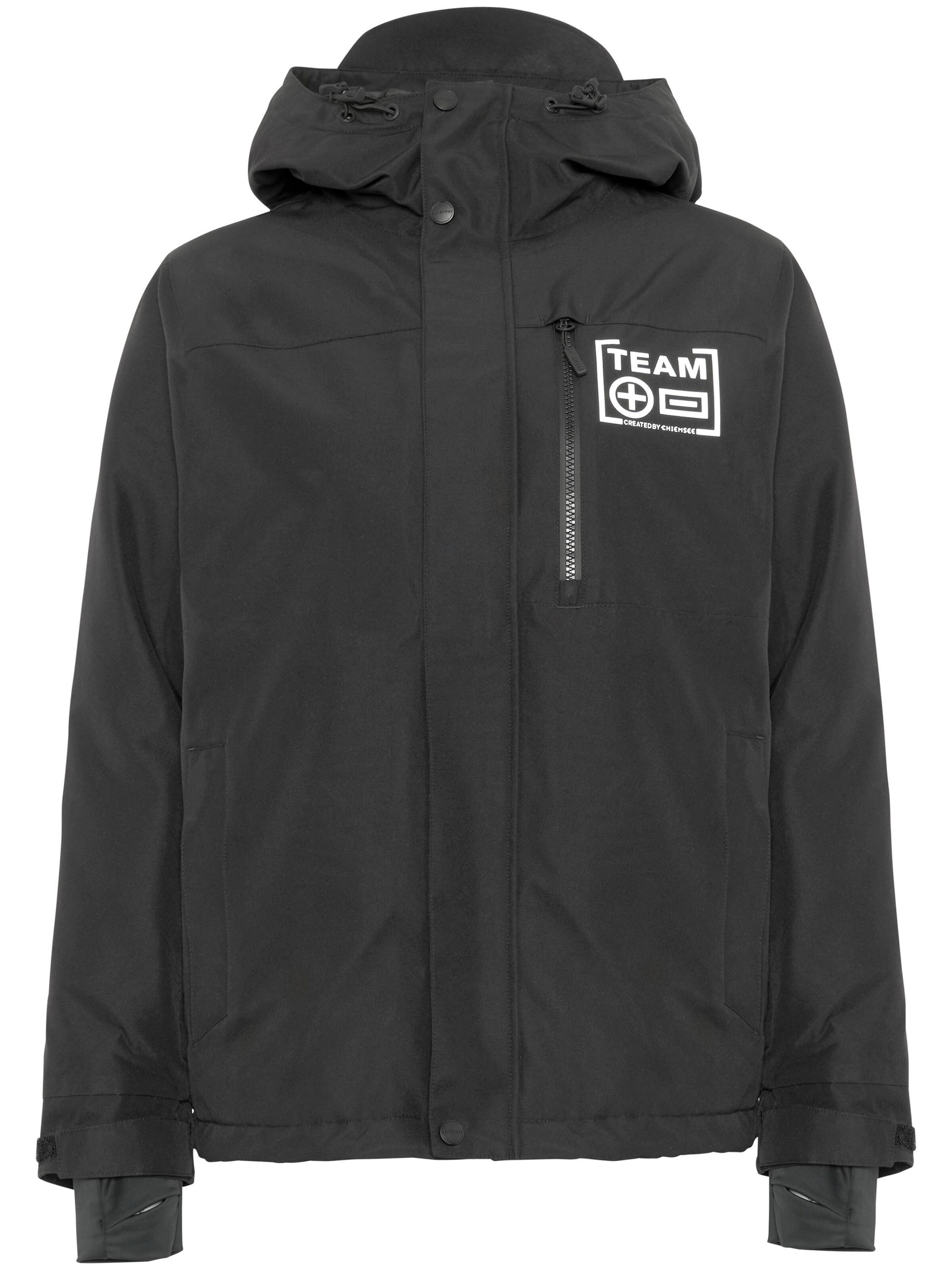 CHIEMSEE Athletic Jacket ' mit reflektierenden Details ' in Black: front