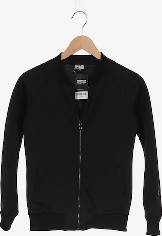 Urban Classics Sweatshirt & Zip-Up Hoodie in XS in Black: front
