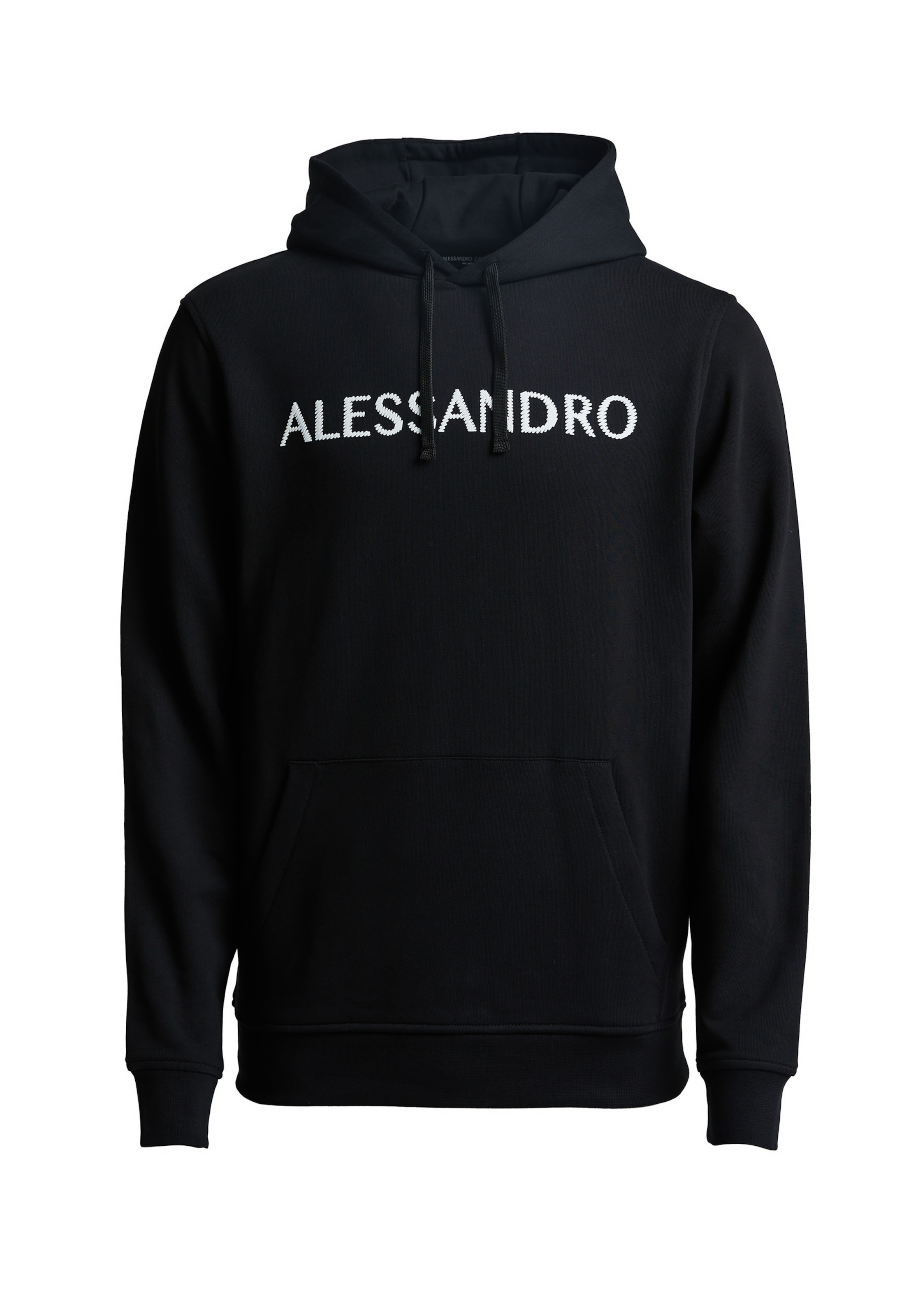 Alessandro Zavetti Sweatshirt 'Meucci' in Black: front