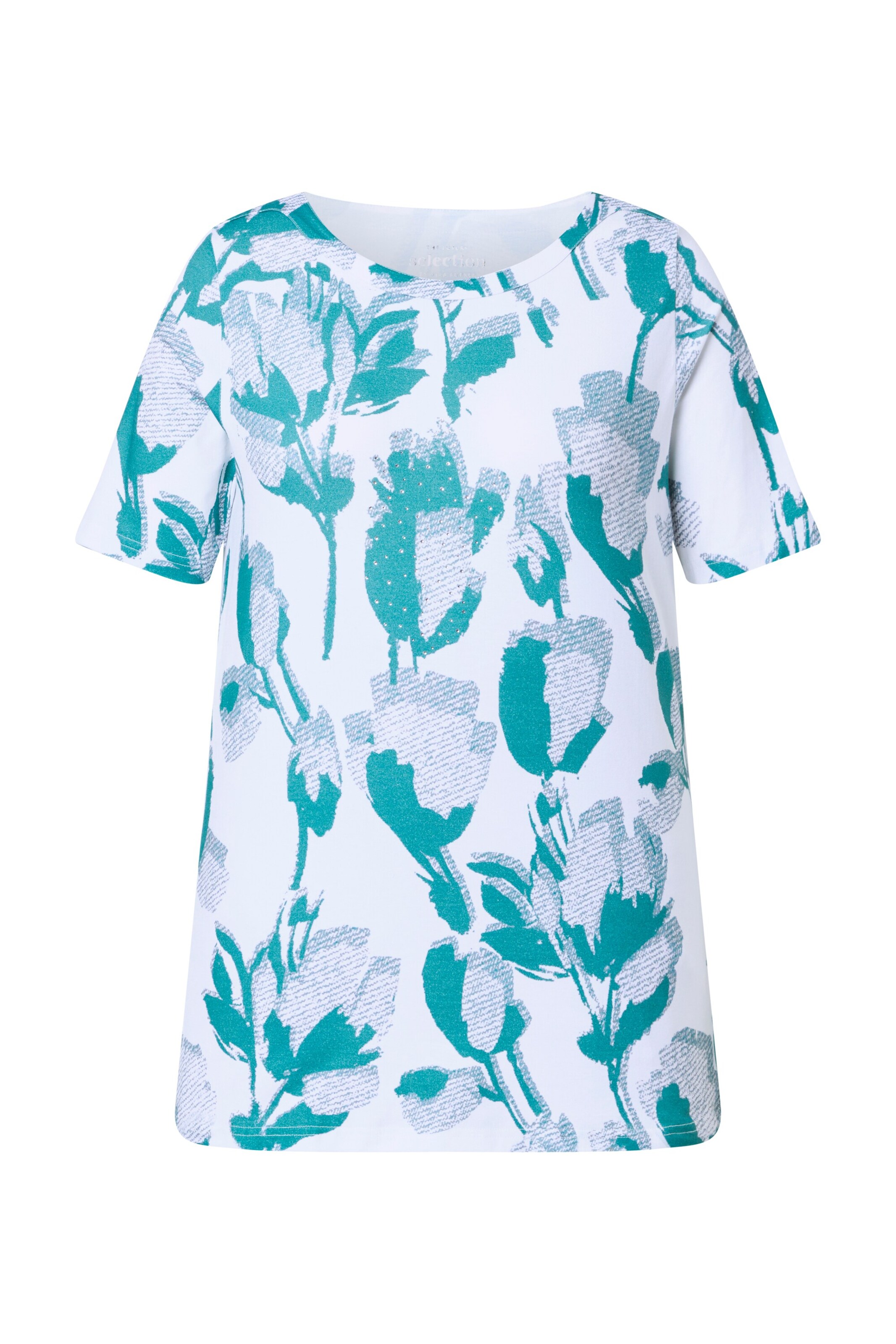 Ulla Popken Shirt in Blauw: voorkant
