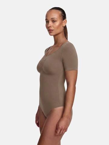 cfab Shaping bodysuit 'T-Shirt Bodysuit Sculpting Shapewear mit String' in Brown