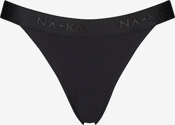 Slip 'Ovia' de la hunkemöller x NA-KD pe negru: față