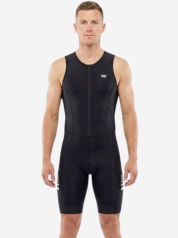 WULIBIKE - Ropa deportiva 'Wulibike Triathlonanzug Herren Ärmellos, atmungsaktiv, mit Polster' en negro: frente