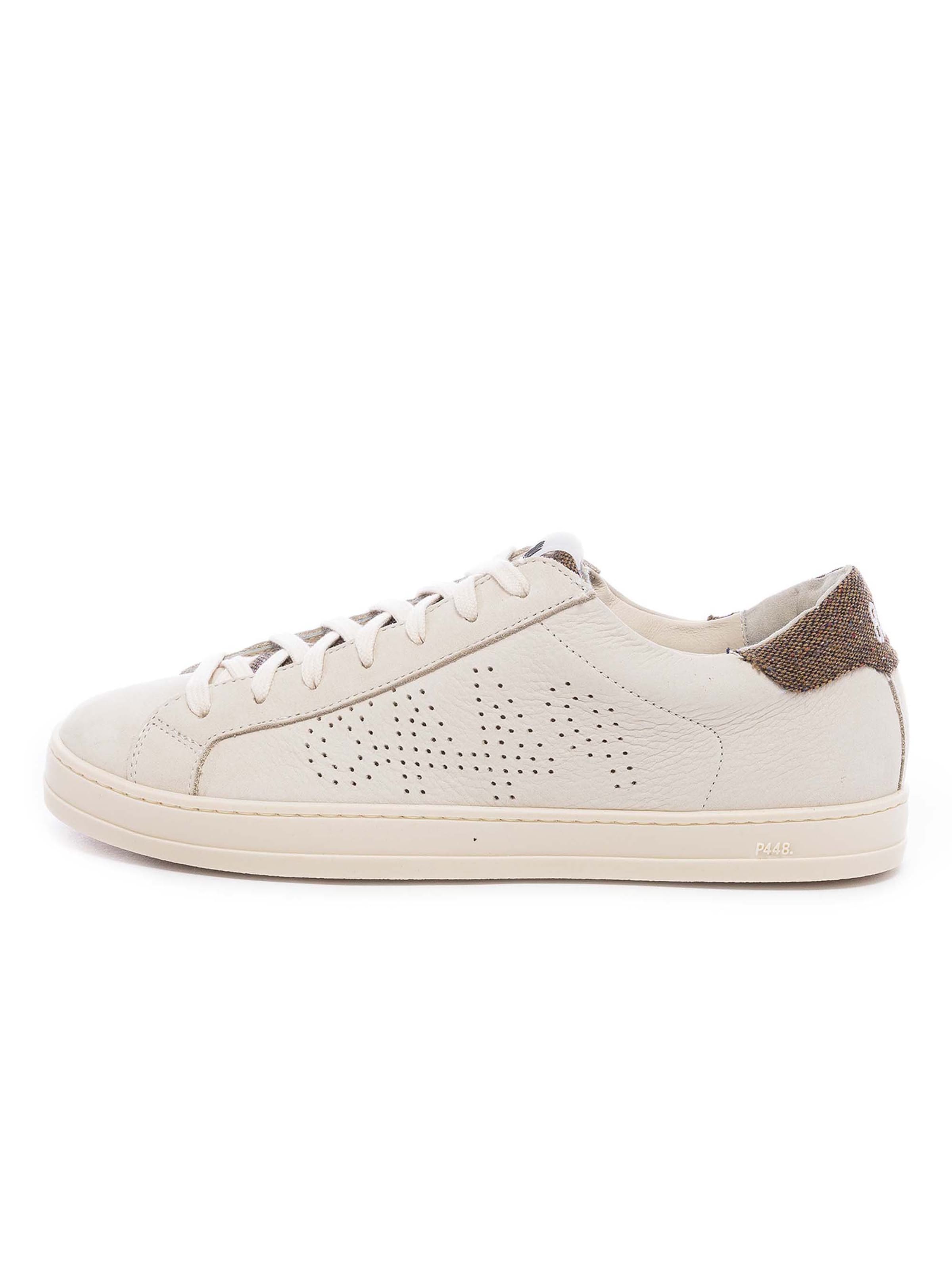 P448 Platform trainers 'Johnre' in Beige: front