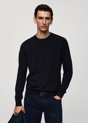 MANGO MAN Sweater 'Willy' in Blue: front