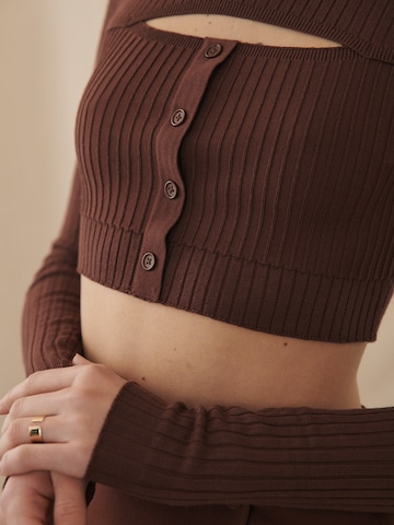 Kendall for ABOUT YOU Sweater 'Mary' in Brown