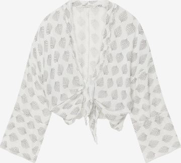 Pull&Bear Blouse in Grijs: voorkant