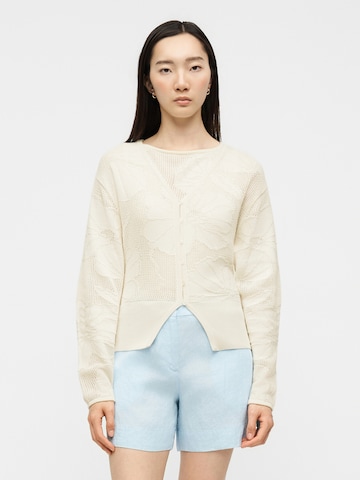 Samsøe Samsøe Strickjacke 'Poppie' in Beige: Vorderseite