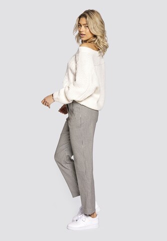 FRESHLIONS Regular Trousers 'Nora' in Grey