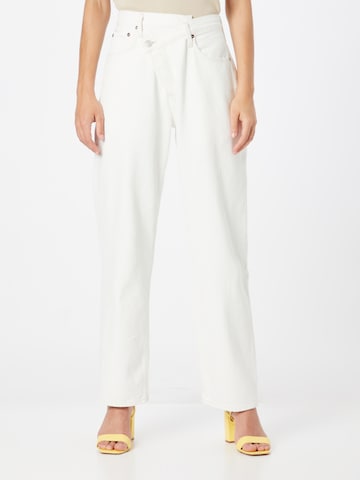 AGOLDE Wide Leg Jeans 'Criss' in Weiß: predná strana