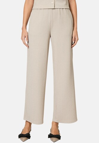 Wide leg Pantaloni di zero in beige: frontale