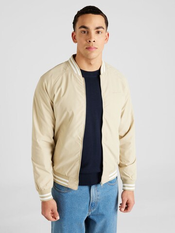 JACK & JONES Övergångsjacka 'LUCCA' i beige: framsida