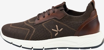 Baskets hautes LLOYD en marron : devant