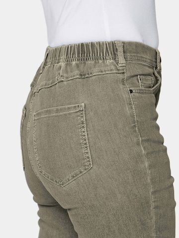 Goldner Slimfit Jeans in Grün