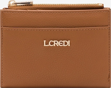 Porte-monnaies L.CREDI en marron : devant