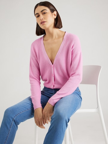 VERO MODA Knit cardigan 'NEW LEXSUN' in Pink: front