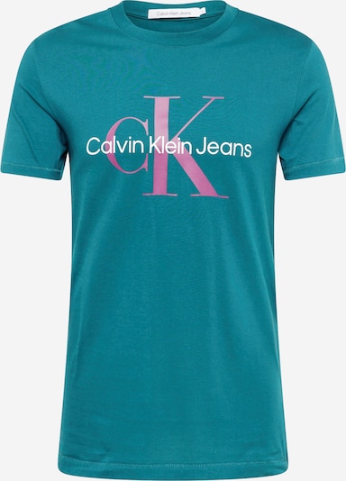 Calvin Klein Jeans Shirt in Petrol / Pink / White, Item view