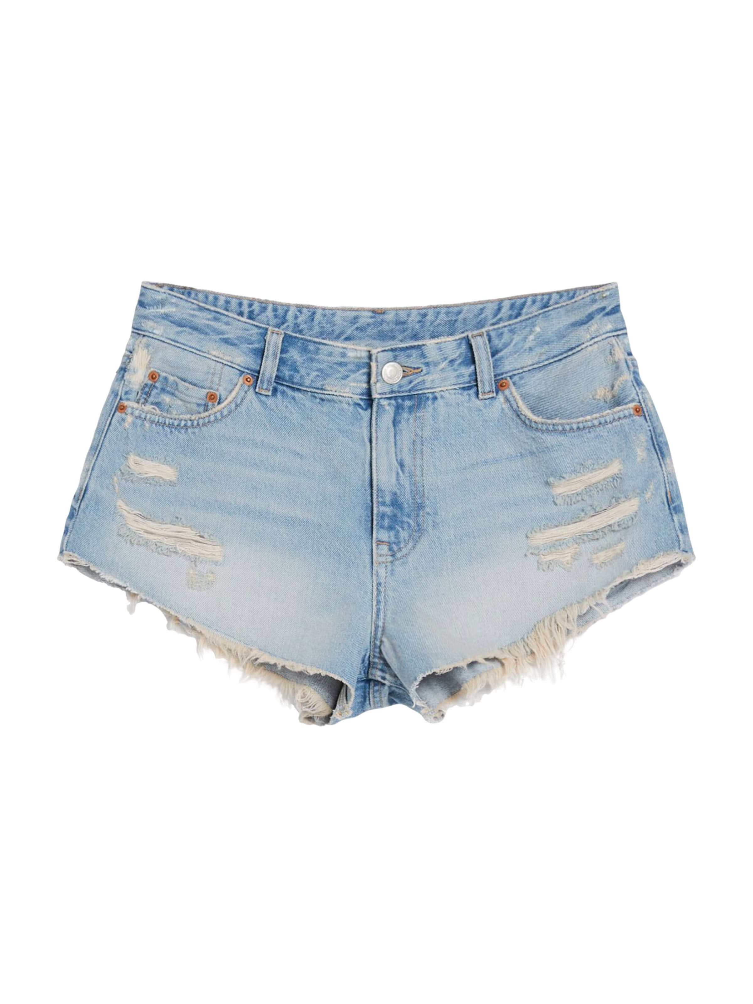 Bershka Normální Džíny – modrá: přední strana