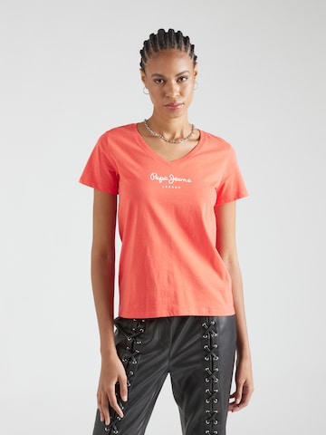 T-shirt 'WENDY' Pepe Jeans en rouge : devant