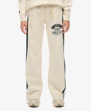 Superdry Regular Pants 'Essentials' in Beige: front