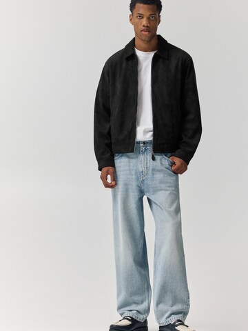 Pull&Bear Tussenjas in Zwart: voorkant